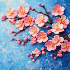 Картина з повітряного пластиліна ДВП 25х35 см